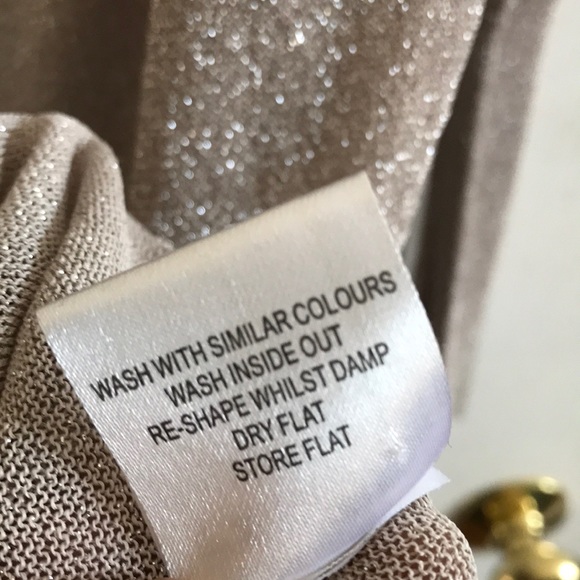 All Saints Lurex Sheer Knit Dress - Picture 5 of 8